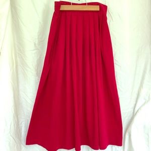 Briggs red skirt.